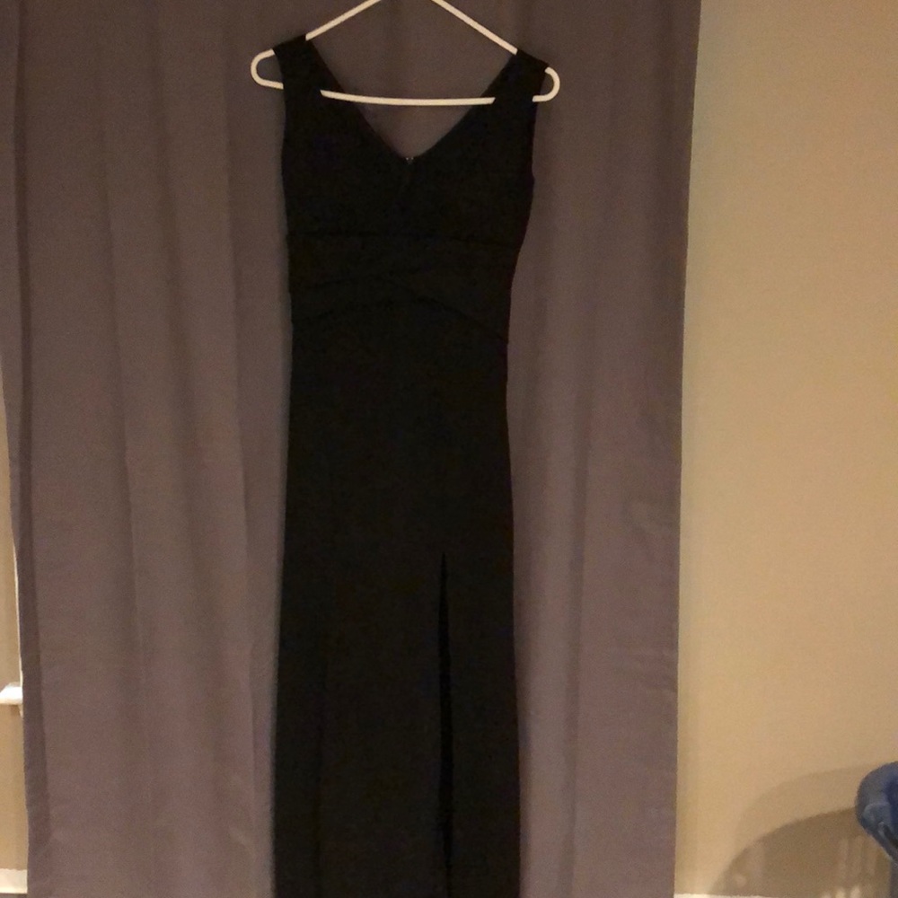 Sexy long black gown